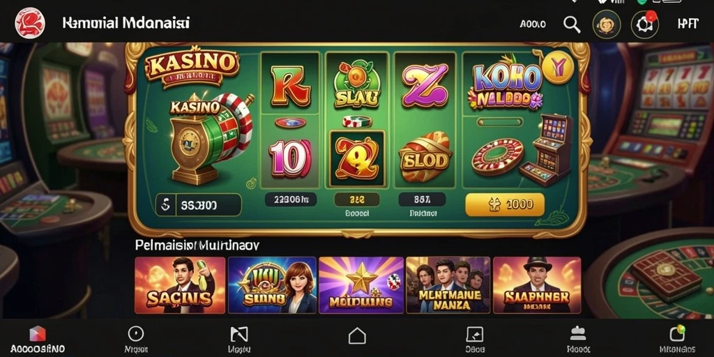 Menampilkan permainan slot dengan grafik menawan.