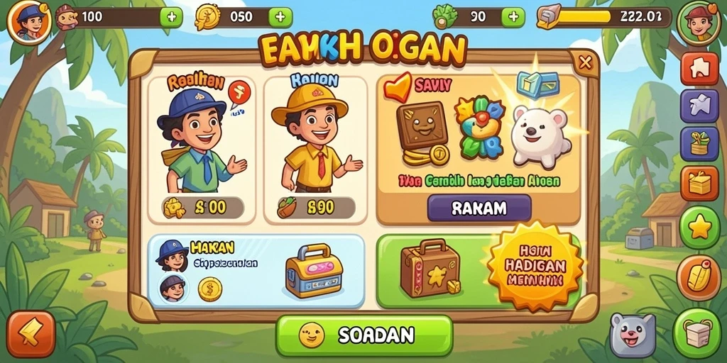 Tampilan antarmuka menarik dan user-friendly.