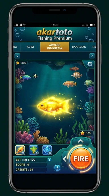 Cuplikan layar menu unduhan akartoto untuk perangkat Android